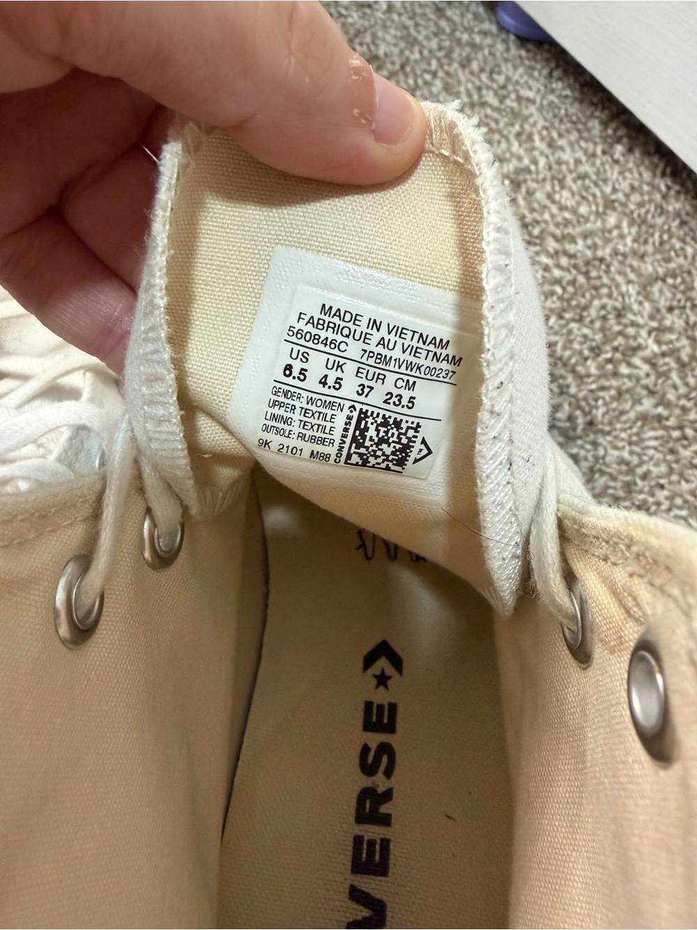 Converse Chuck Taylor All Star Platform High Top Sneakers Size 6.5 - Picture 4 of 6